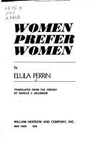 Cover of: Women prefer women