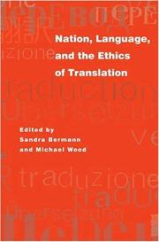 Cover of: Nation, language, and the ethics of translation