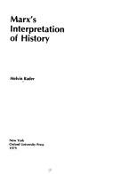 Cover of: Marx's interpretation of history