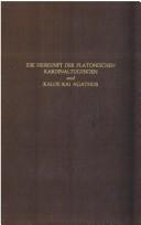 Front cover of Die Herkunft der platonischen Kardinaltugenden by Otto Kunsemüller