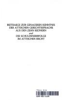 Beitraege zur genaueren Kenntnis der attischen Gerichtssprache aus dne zehn Rednern by Konrad Schodorf