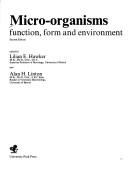 Cover of Micro-organisms by lilian e. hawker