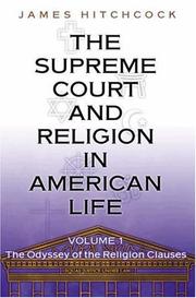 Cover of: The Supreme Court and Religion in American Life, Vol. 1: The Odyssey of the Religion Clauses (New Forum Books)