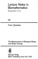 Cover of: The measurement of biological shape and shape change