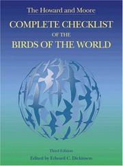 Cover of: The Howard and Moore Complete Checklist of the Birds of the World: Third Edition