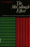 Cover of: The McCollough effect: an indicator of central neurotransmitter activity