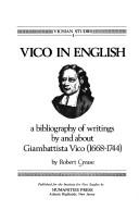 Cover of: Vico in English by Robert Crease