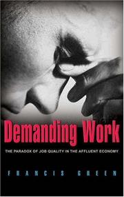 Cover of: Demanding work by Francis Green