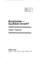 Cover of: Bangladesh, equitable growth?