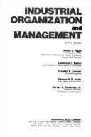 Cover of: Industrial organization and management | 
