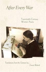 Cover of: After every war: twentieth-century women poets