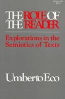 Cover of: The role of the reader by Umberto Eco