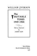 Cover of: veritable years, 1949-1966