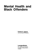 Mental health and black offenders by Charles E. Owens