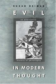 Cover of: Evil in Modern Thought by Susan Neiman