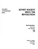 Cover of: Soviet society since the revolution