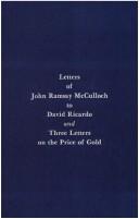 Cover of: Letters of John Ramsay McCulloch to David Ricardo