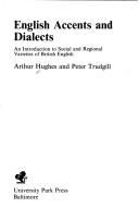 Cover of: English accents and dialects by Hughes, Arthur