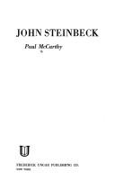Cover of: John Steinbeck | McCarthy, Paul
