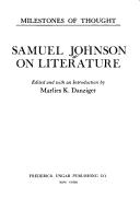 Cover of: Samuel Johnson on literature by Samuel Johnson