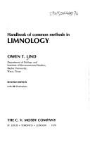 Cover of: Handbook of common methods in limnology by Owen T. Lind, Owen T. Lind