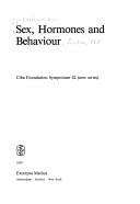 Sex, hormones, and behaviour by Symposium on Sex, Hormones, and Behaviour London 1978.