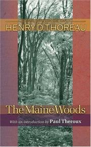 Cover of: The Maine Woods by Henry David Thoreau