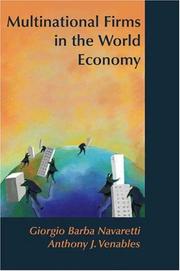 Cover of: Multinational Firms in the World Economy | Giorgio Barba Navaretti