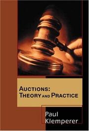 Cover of: Auctions: theory and practice