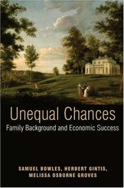 Cover of: Unequal Chances by 