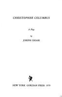 Cover of: Christopher Columbus: a play