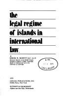 Cover of: The legal regime of islands in international law