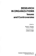 Cover of: Research in organizations by Richard T. Mowday, Richard M. Steers