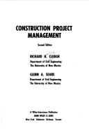Cover of: Construction project management | Richard Hudson Clough