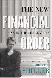 Cover of: The New Financial Order: Risk in the 21st Century