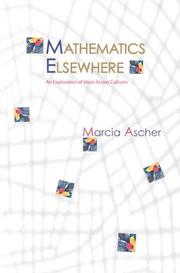 Cover of: Mathematics Elsewhere by Marcia Ascher