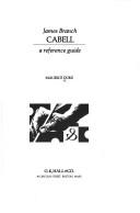 Cover of: James Branch Cabell: a reference guide