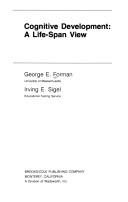 Cover of: Cognitive development: a life-span view