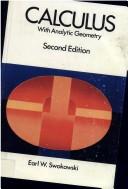 Cover of: Calculus with analytic geometry by Earl William Swokowski