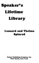 Cover of: Speaker's lifetime library by Walter Mostert, Leonard Spinrad