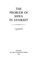 Cover of: The problem of shwa in Sanskrit