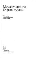 Cover of: Modality and the English modals