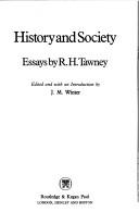 Cover of: History and society: essays