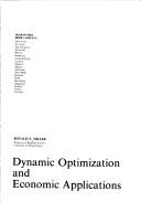 Cover of: Dynamic optimization and economic applications