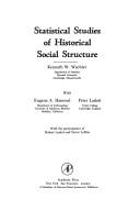 Cover of: Statistical studies of historical social structure