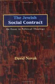 Cover of: The Jewish social contract by David Novak