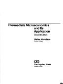 Cover of: Intermediate microeconomics and its application by Walter Nicholson