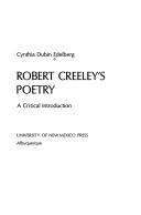 Cover of: Robert Creeley's poetry: a critical introduction