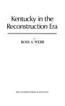 Cover of: Kentucky in the Reconstruction era