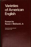 Cover of: Varieties of American English: essays